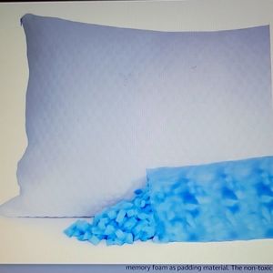 Aizee Queen shredded memory foam pillow adjustable loft washable New Sealed …